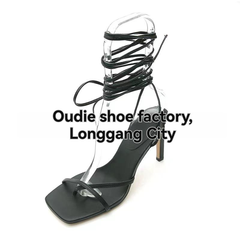 BABYLONE sandals in smooth leather Black | Womens Sandals