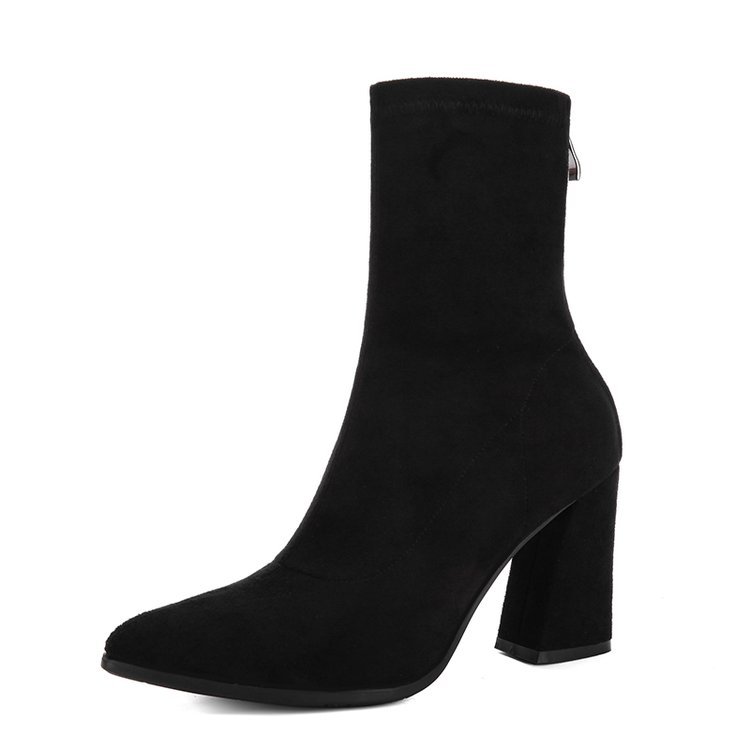 BETTY booties in satin crepe Black | Womens Boots