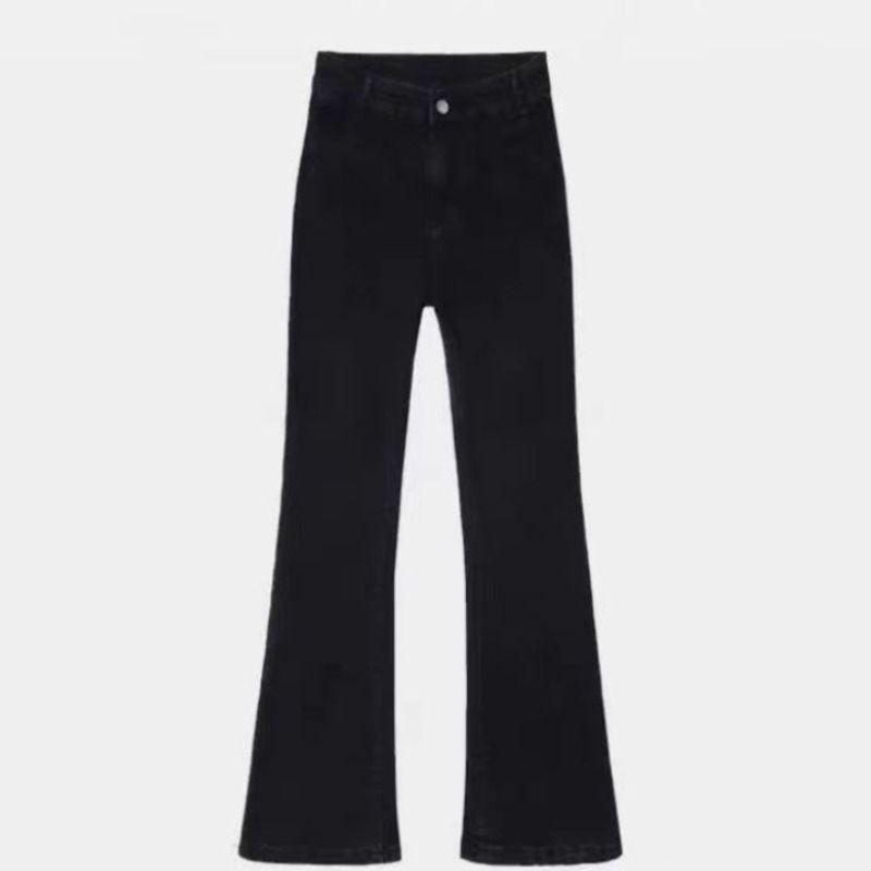 Bootcut Pants in Corduroy Black | Womens Denim