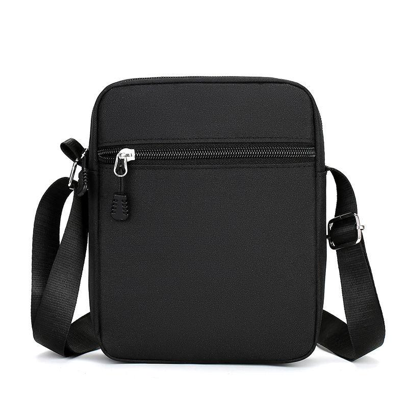 Camp camera bag in ECONYL® and lambskin Noir | Mens Messengers