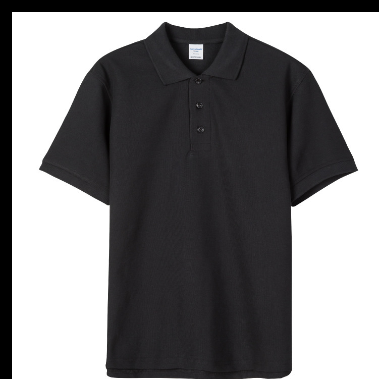 Cassandre Polo Shirt in Piqué Black | Mens Jersey