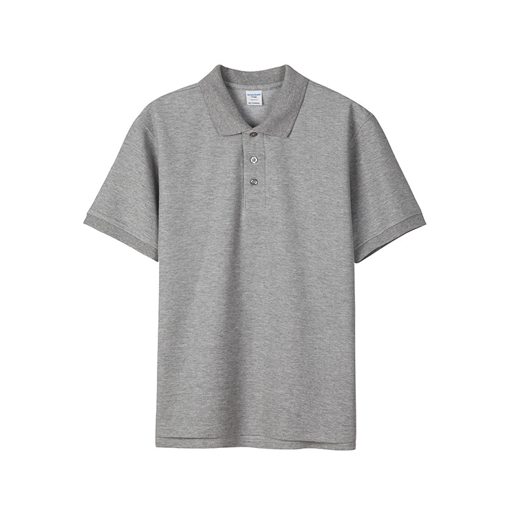 Cassandre Polo Shirt in Piqué Gris Chine | Mens Jersey