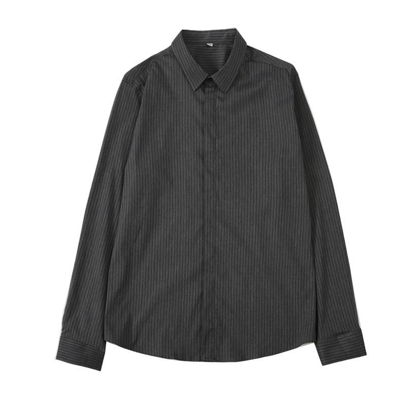 CASSANDRE shirt in striped poplin Black Craie | Mens Shirts