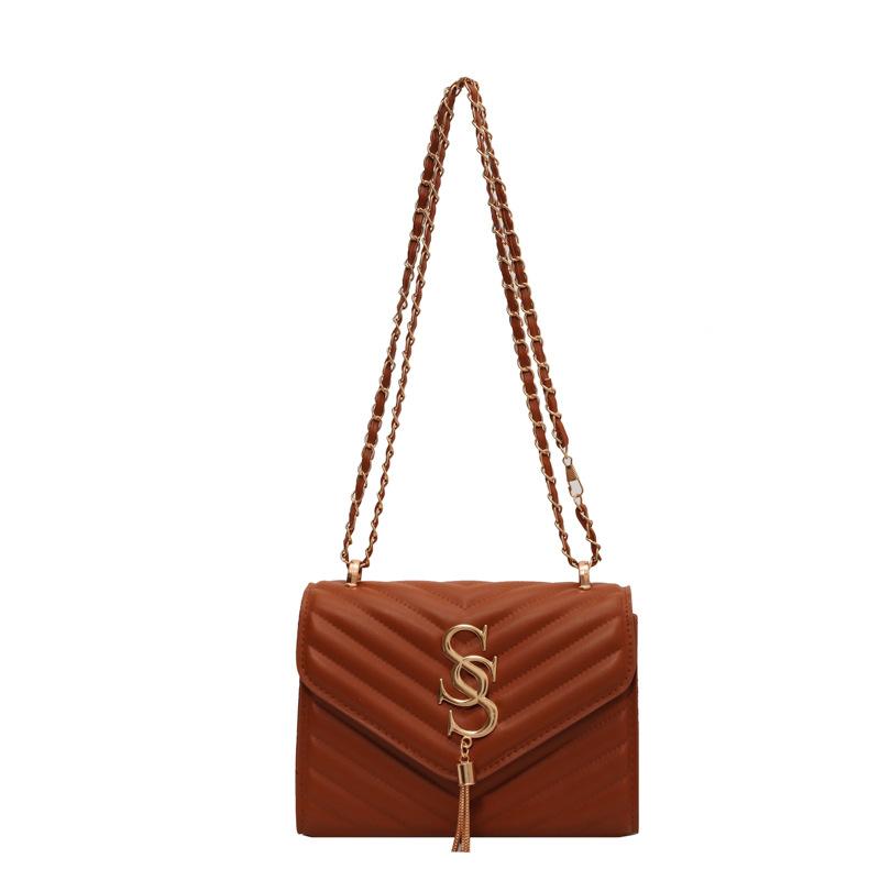 COLLEGE MEDIUM IN QUILTED SUEDE Brown Coffee | Womens Shoulder Bags