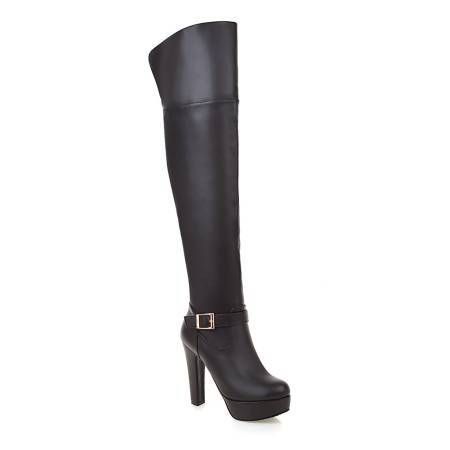 DIANE boots in grained leather Black | Womens Boots