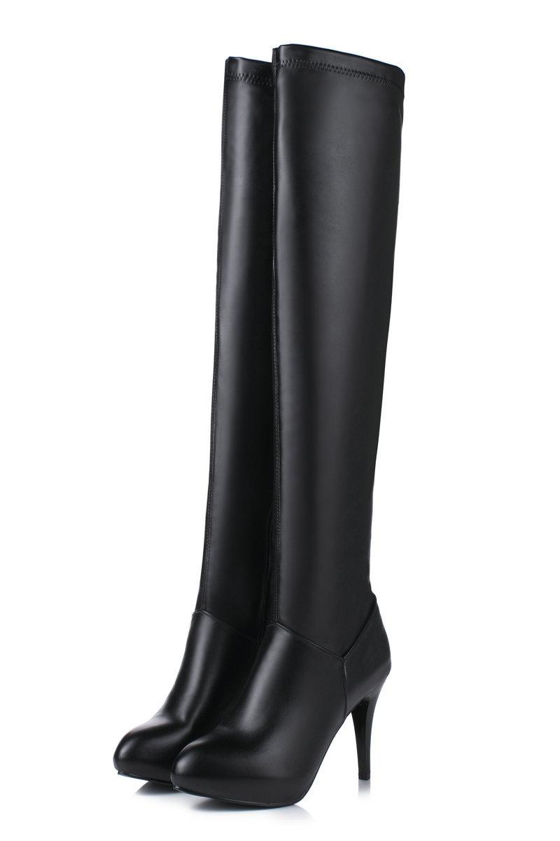 JILL over-the-knee boots in smooth leather Black | Womens Boots