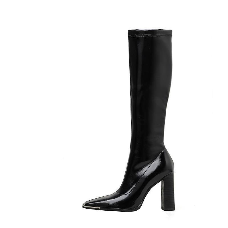 LAUREN boots in patent leather Black | Womens Boots