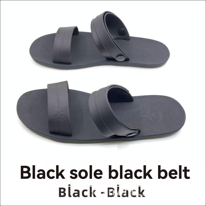 NYX slides in smooth leather Black | Mens Sandals