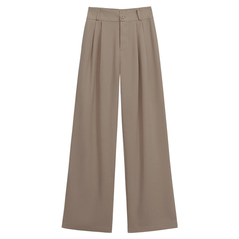 pants in silk crepe Cappuccino | Womens Jackets And Pants