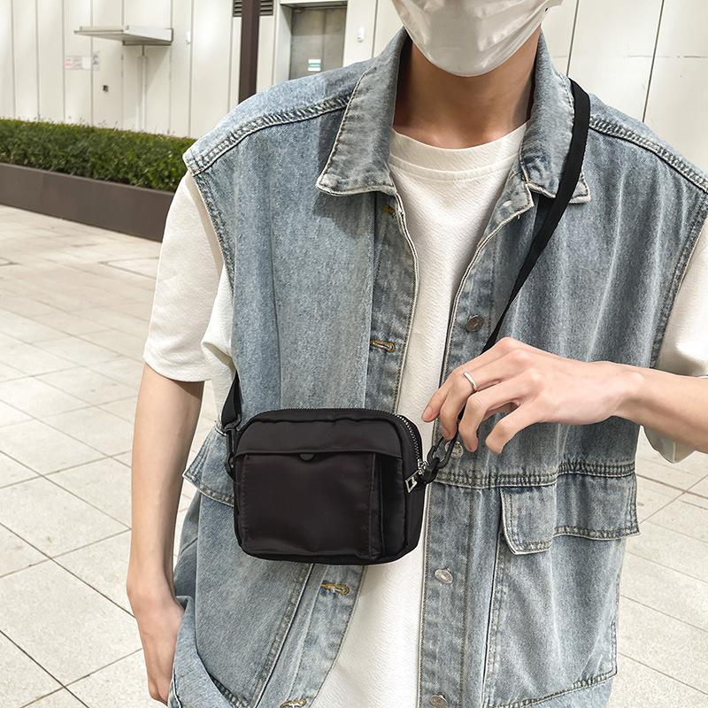 PARIS mini camera bag in brushed leather Black | Mens Crossbody