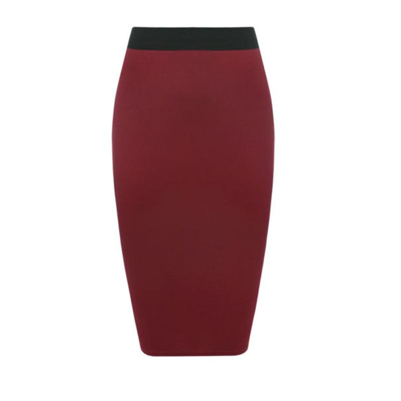 pencil skirt in knit Prune | Womens Dresses And Skirts