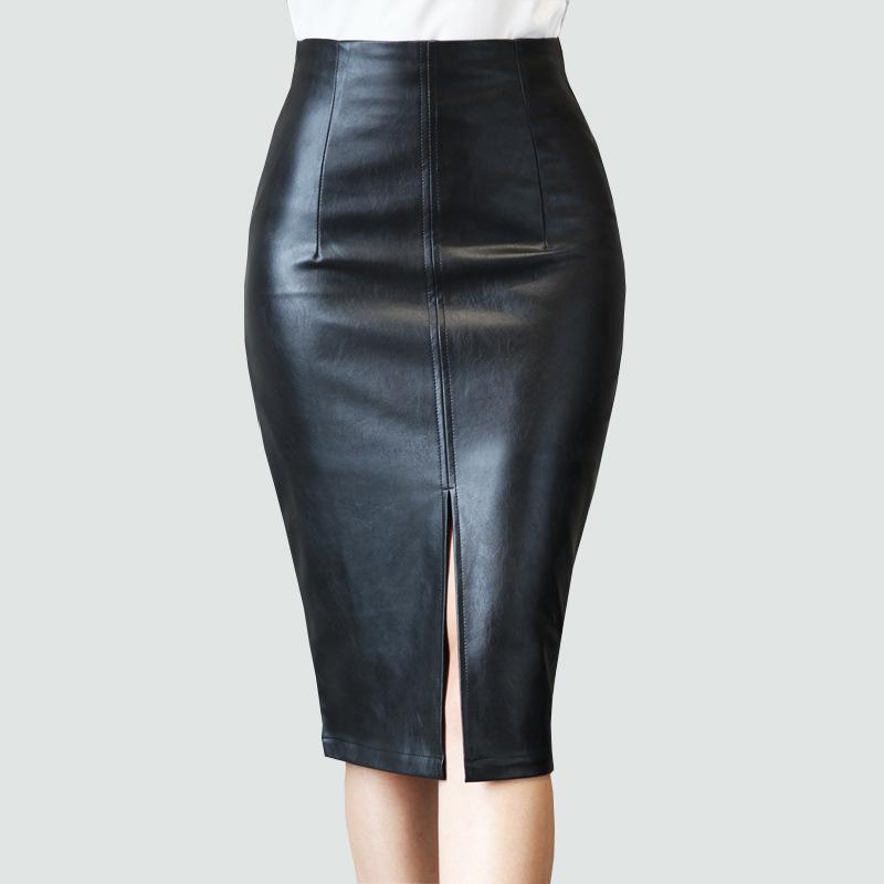 pencil skirt in lambskin Black | Womens Dresses And Skirts