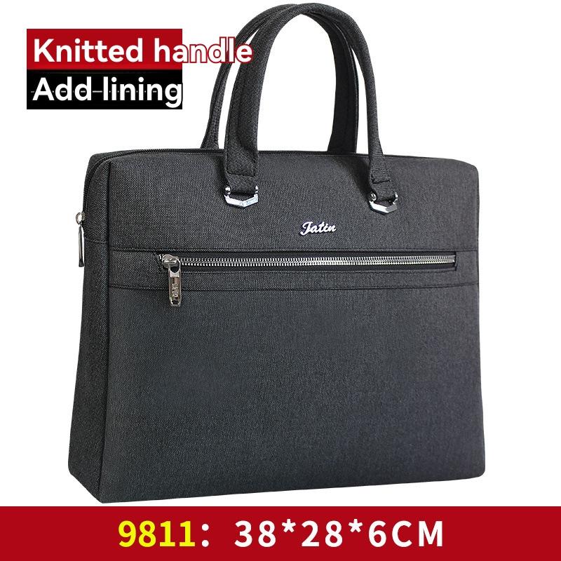 sac de jour briefcase in grained leather Black | Mens Briefcases