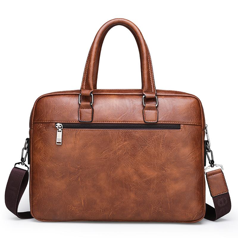 Sac de Jour Large briefcase in grained leather Black | Mens Briefcases