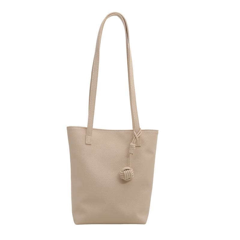 SHOPPING IN LEATHER Greyish Brown | Womens Paniers And Totes