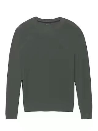 Sweater in Cashmere And Silk Charbon | Mens Knitwear