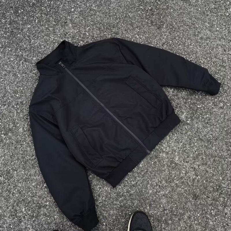 Teddy Jacket in Satin Black | Mens Outerwear