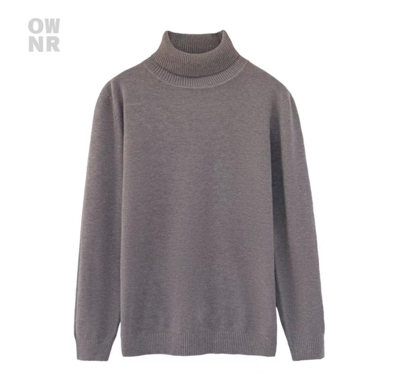 Turtleneck Sweater in Cashmere Gris Chine | Mens Knitwear