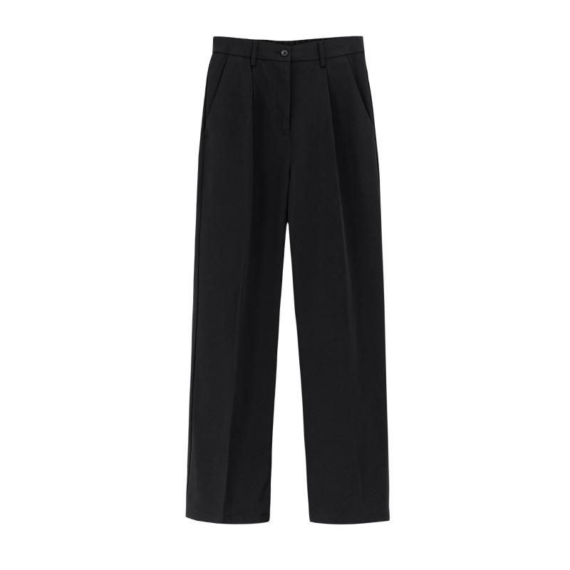 Tuxedo Pants in Grain de Poudre Black | Womens Jackets And Pants