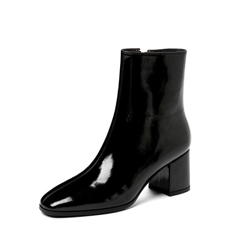 VASSILI boots in smooth leather Black | Mens Boots